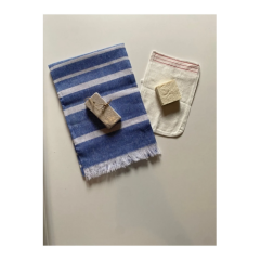 Gelin Hamamı Seti, Premium Peştemal , Ponza Topuk Taşı, Doğal Zeytinyağı Sabun, Kese 4lü Set