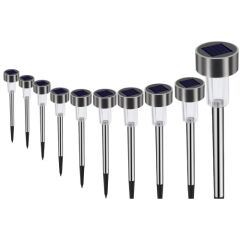Metal Gövdeli Solar Bahçe Lambası 10'lu