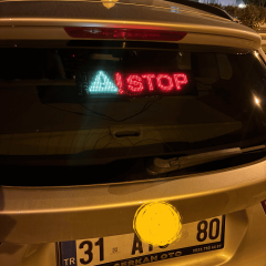 Araba Esnek Led Ekran (390x107mm)