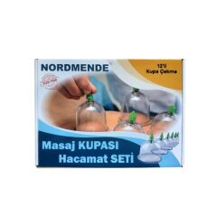 12'Li hacamat masaj kupa set