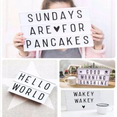 A4 Boyutunda Led Işıklı Yazı Panosu Lightbox
